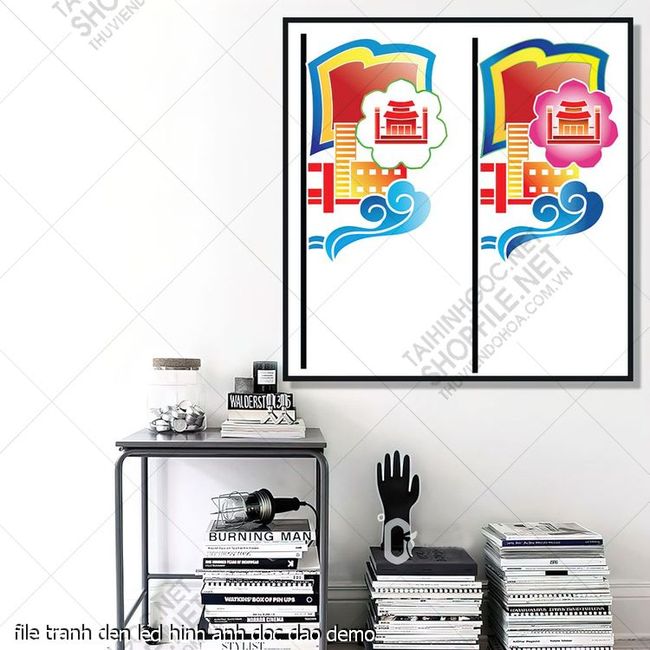 file tranh den led hinh anh doc dao